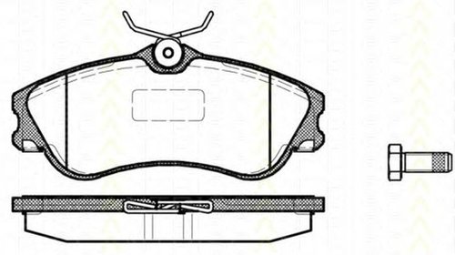 Placute frana PEUGEOT 206 hatchback 2A C TRIS