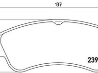 Placute frana PEUGEOT 207 WA WC BREMBO P61066