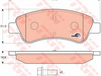 Placute frana PEUGEOT 208 TRW GDB1463 PieseDeTop