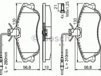 Placute frana PEUGEOT 306 hatchback (7A, 7C, N3, N5) (1993 - 2003) Bosch 0 986 424 414