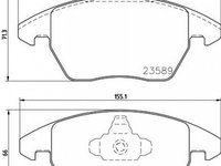 Placute frana PEUGEOT 307 CC 3B TEXTAR 2358901