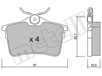 Placute frana PEUGEOT 308 CC METELLI 2208160