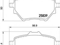 Placute frana PEUGEOT 308 II (2013 - 2016) QWP WBP1250