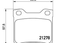 Placute frana Peugeot 406 (8b), 607 (9d, 9u), 806 (221) SRLine parte montare : Punte spate