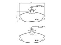 Placute frana Peugeot 406 cupe (8C) 1997-2004 #2 060404