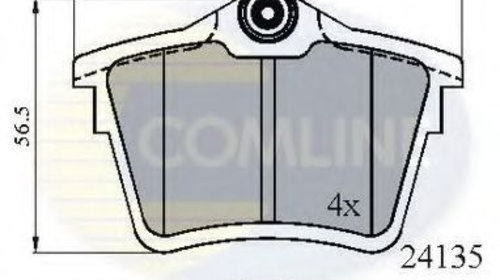 Placute frana PEUGEOT 607 (9D, 9U) (2000 - 20