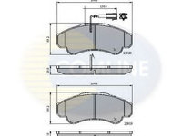 Placute frana PEUGEOT BOXER bus (230P) (1994 - 2002) COMLINE CBP11041