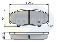 Placute frana PEUGEOT BOXER bus (230P) (1994 - 2002) COMLINE CBP01042