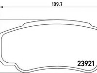 Placute frana PEUGEOT BOXER bus (244, Z_) (2001 - 2016) BREMBO P 23 093