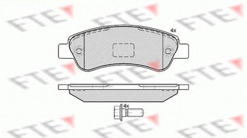 Placute frana PEUGEOT BOXER bus FTE BL2022A3