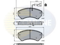 Placute frana PEUGEOT BOXER caroserie (2006 - 2016) COMLINE CBP11623