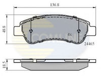 Placute frana PEUGEOT BOXER caroserie (2006 - 2016) COMLINE CBP01604