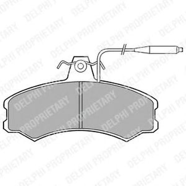 Placute frana PEUGEOT J5 platou sasiu 290L DELPHI 