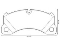 Placute frana PORSCHE CAYENNE (92A) (2010 - 2016) JURID 573329JC