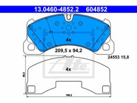 Placute frana Porsche Cayenne (955), 09.2002-09.2010, Macan, 02.2014-, Panamera, 03.2009-10.2016, Vw Touareg (7p5), 01.2010-, ATE