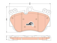 Placute frana Porsche Cayenne (955), 09.2002-09.2010, Motorizare 3.6, TRW