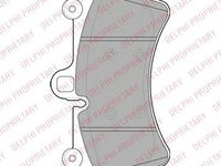 Placute frana PORSCHE CAYENNE (9PA, 955) (2002 - 2010) DELPHI LP1997