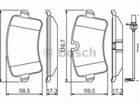 Placute frana PORSCHE MACAN (95B) (2014 - 2016) MTR 12157532