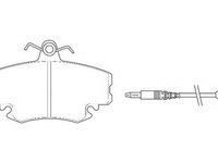 Placute frana RENAULT CLIO II BB0 1 2 CB0 1 2 WAGNER WBP21463A