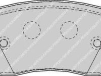 Placute frana RENAULT CLIO III (BR0/1, CR0/1) (2005 - 2016) FERODO FDB1617
