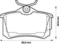 Placute frana RENAULT FLUENCE (L30_) (2010 - 2016) JURID 573005JC