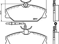 Placute frana RENAULT LAGUNA I Estate (K56_) (1995 - 2001) Textar 2138802