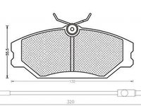 Placute frana RENAULT LAGUNA I Grandtour K56 MAGNETI MARELLI 430216170326