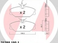 Placute frana RENAULT LAGUNA I Grandtour K56 ZIMMERMANN 213881801