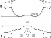 Placute frana RENAULT LAGUNA II BG0 1 TEXTAR 2324502