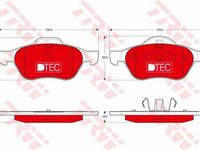 Placute frana RENAULT LAGUNA II BG0 1 TRW GDB1540DTE