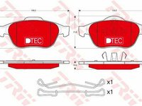 Placute frana RENAULT LAGUNA II BG0 1 TRW GDB1468DTE