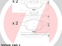 Placute frana RENAULT LAGUNA II BG0 1 ZIMMERMANN 232451801