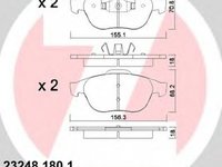 Placute frana RENAULT LAGUNA II BG0 1 ZIMMERMANN 232481801