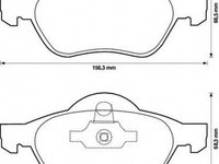 Placute frana RENAULT LAGUNA III BT0 1 JURID 573243J