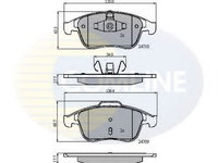 Placute frana RENAULT LATITUDE (L70_) (2010 - 2016) COMLINE CBP01725