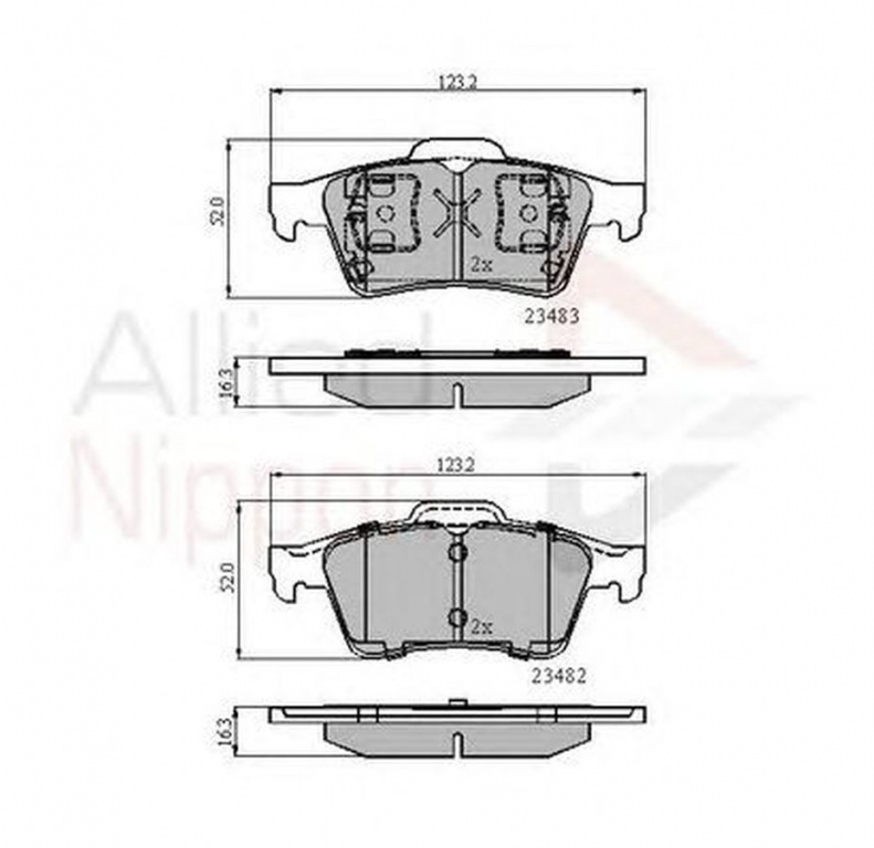 Placute frana RENAULT LATITUDE L70 COMLINE ADB0946