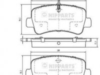 Placute frana RENAULT MASTER III caroserie FV NIPPARTS N3611057