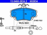 Placute frana RENAULT MEGANE I BA0 1 ATE 13046028342