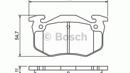 Placute frana RENAULT MEGANE I BA0 1 BOSCH 09