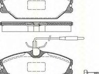 Placute frana RENAULT MEGANE I BA0 1 TRISCAN 811025003