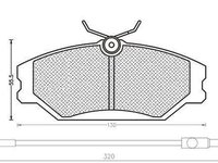 Placute frana RENAULT MEGANE I Grandtour KA0 1 MAGNETI MARELLI 430216170326