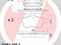 Placute frana RENAULT MEGANE II BM0 1 CM0 1 ZIMMERMANN 234821651