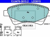 Placute frana RENAULT MEGANE II combi KM0 1 ATE 13047038152