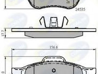 Placute frana RENAULT MEGANE II Sport Tourer (KM0/1_) (2003 - 2012) COMLINE CBP02017