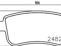 Placute frana RENAULT MEGANE III cupe DZ0 1 TEXTAR 2482001