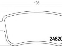 Placute frana RENAULT MEGANE III hatchback (BZ0_) (2008 - 2016) MTR 12160797