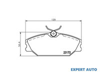 Placute frana Renault MEGANE Scenic (JA0/1_) 1996-2001 #2 020800