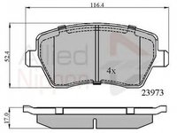 Placute frana RENAULT MODUS GRAND MODUS F JP0 COMLINE ADB0984