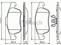 Placute frana RENAULT Scenic III JZ0 1 BOSCH 0986494441