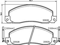 Placute frana RENAULT TRAFIC bus TXW TEXTAR 2092602